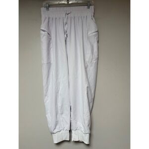 Cali Sport Jogger Pants Women Medium White Good Lined Athletic SW-JOG102-LINED